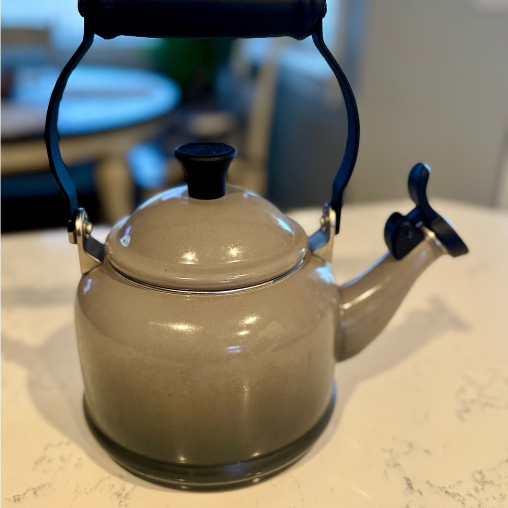 Le Creuset Gray Coffee Kettle with Enamel Finish